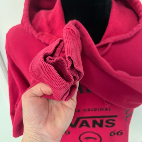 Vans Attendance Pink Hooded Sweatshirt - Size Medium - Picture 5 of 11